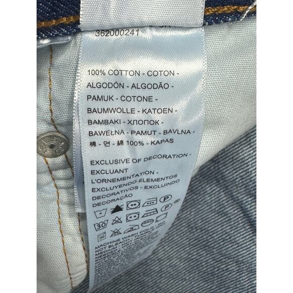Levi's 501 S Women's Distressed Button Fly Straight Jeans - Size 27x26 (28x25.5) - Picture 4 of 5